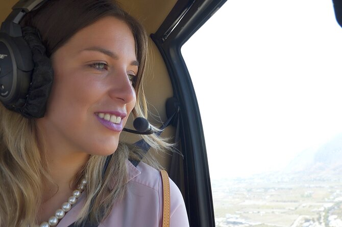 Private Helicopter Transfer From Milos to Santorini