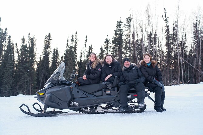 Reindeer and Snowmobile Day Trip to Borealis Basecamp With Lunch
