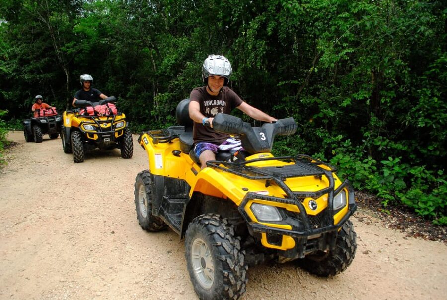 Riviera Maya: ATV Driving Share Cenote and Ziplines