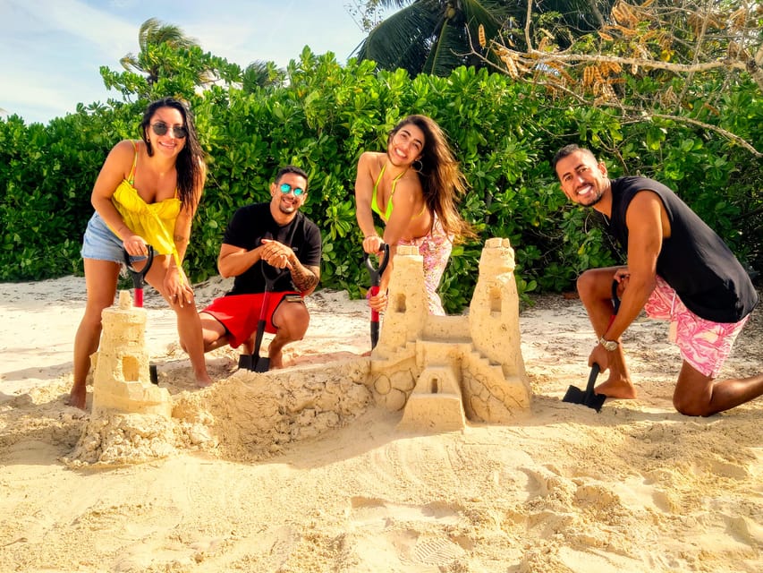 Sandcastle Sculpting+Reef Snorkeling+Banana Boat+BeachPicnic