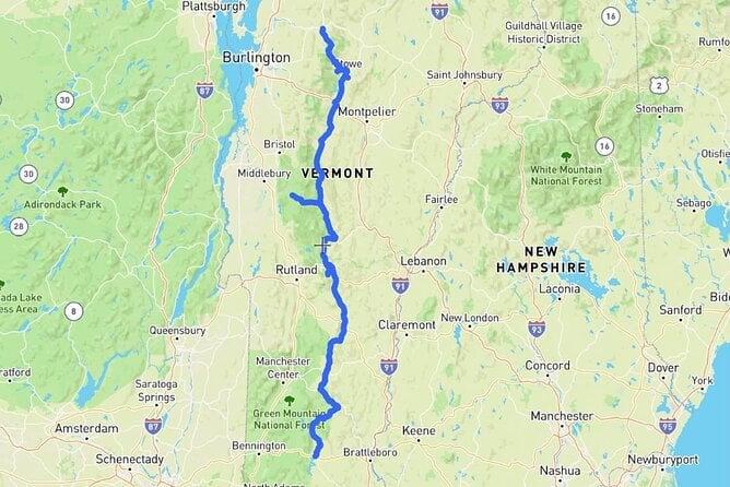 Self-Guided Audio Driving Tour of Vermont, RT100 Scenic Byway