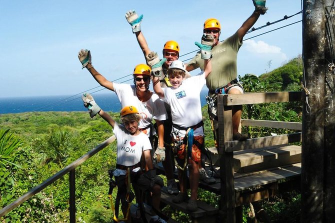 Shore Excursion: Zip Line Adventure and Glass Bottom Boat