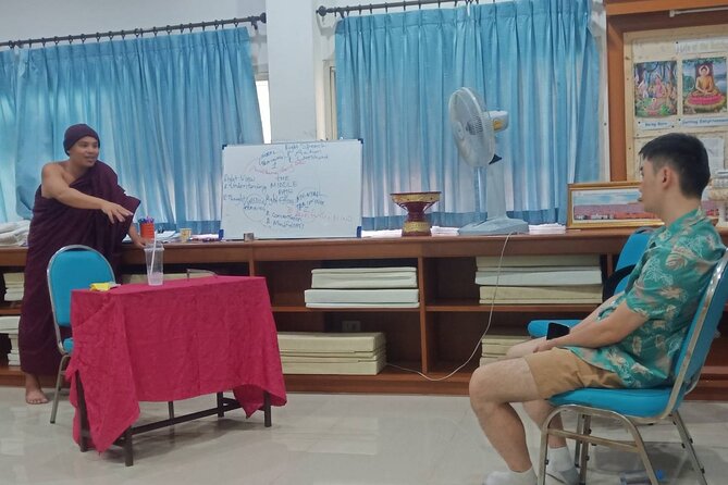 Talk to Buddhist Monk & Craft Work in Temple