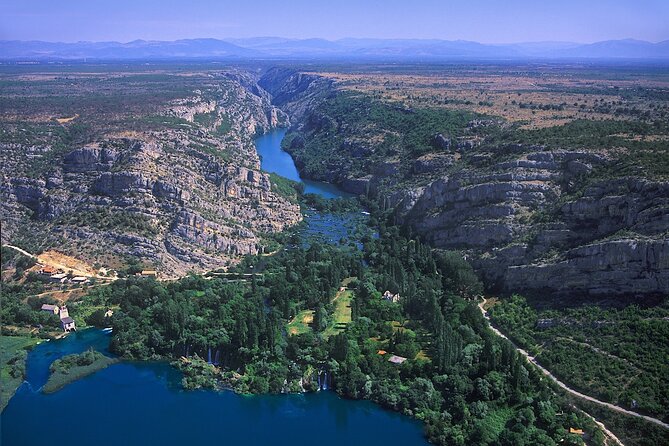 The Wonder of Nature Route – Panoramic Flight Over Plitvice Lakes & Krka NP
