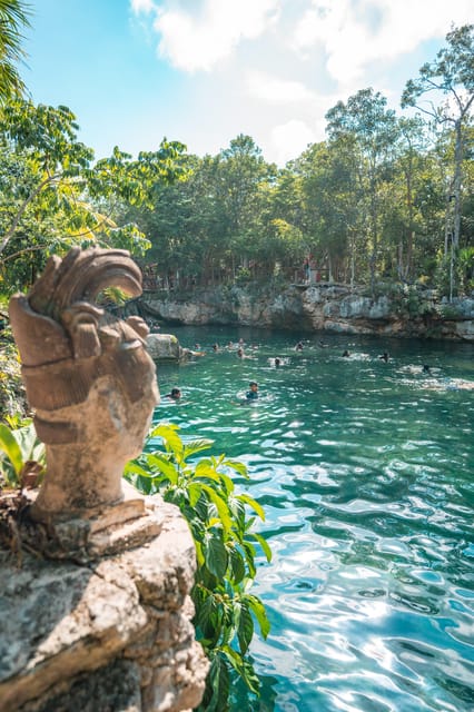Tour Tulum, Casa Tortuga Cenote, and Madre Naturaleza Statue