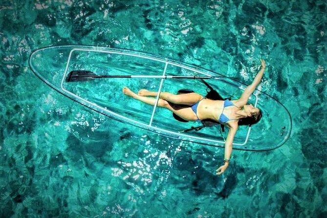 Transparent Kayaking With Drone Photo Shoot Sosua Bay