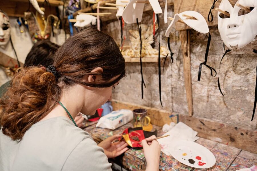 Venice: Mask Decoration Class in St. Marks Square