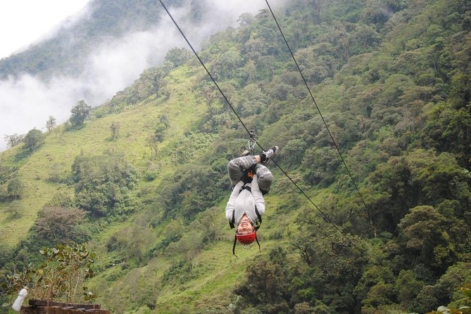 Ziplining in Puntzan Adventure Park in Baños