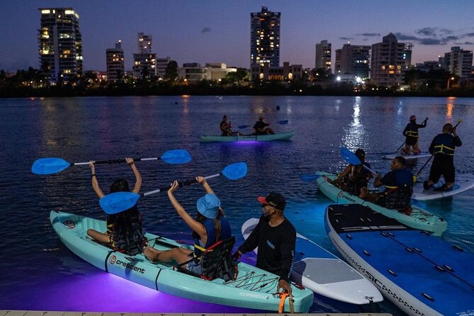 Clear LED Night Kayaking Experience in Condado Lagoon
