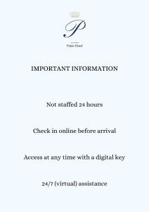 Paleis Hotel - About Your Stay