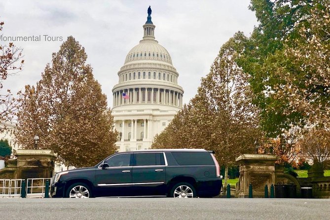 5 Hours Private Chauffeured DC Sight Seeing Tour / SUV & Sedan