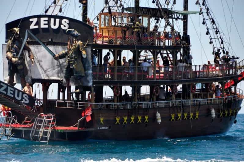 Alanya: Pirate Boat Tour With Lunch and Swimming Stops