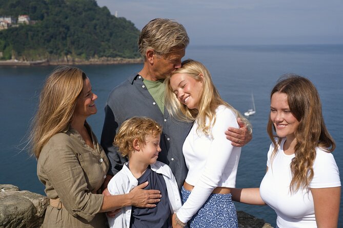 All Inclusive Private Family Photoshoot in San Sebastian
