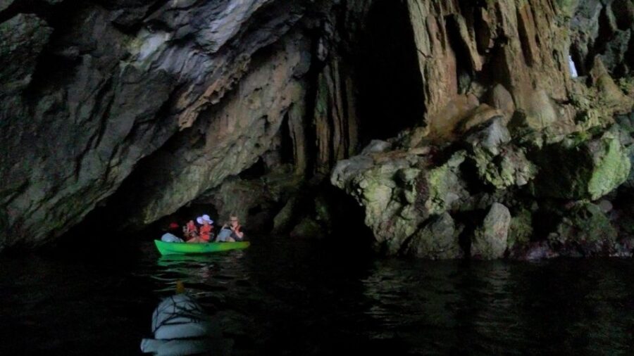 Amalfi: Kayak/Snorkel Tour to Pandora Cave With Lemon Spritz
