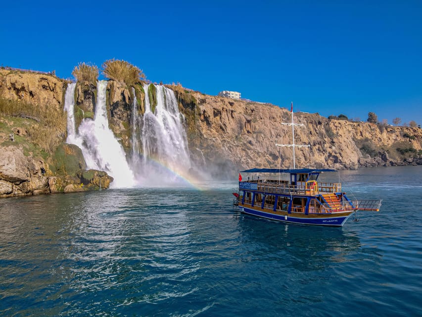 Antalya: Beach & Waterfalls Boat Trip W/ Lunch & Soft Drinks