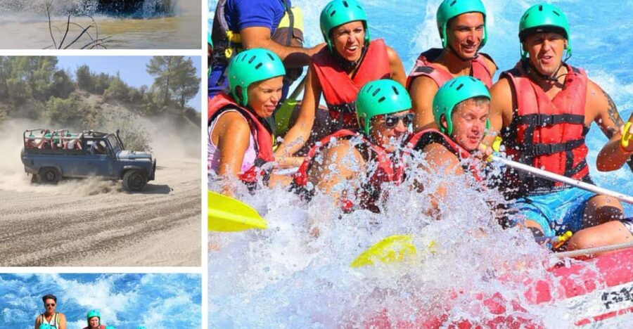 Antalya: Jeep and Rafting Tour With Lunch
