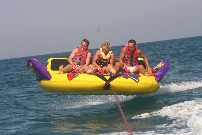 Banana Watersport Activity on the Beach at Rethymno
