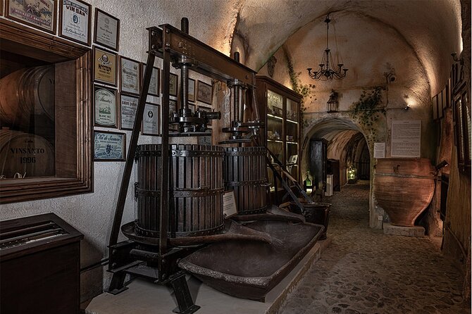 Cave Wine Museum Tour in Santorini With Tasting and Pick up - Pickup and Drop-off Details