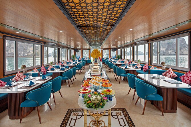 Cozy Bay Premium Cruise – Halong Bay Luxury 1 Day - BUFFET LUNCH - Savoring the Buffet Lunch