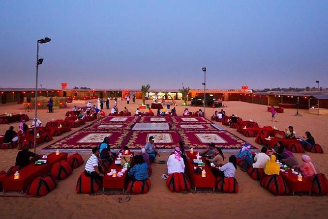 Dinner in Dubai Desert With Camel Ride, BBQ Dinner and Belly Dance