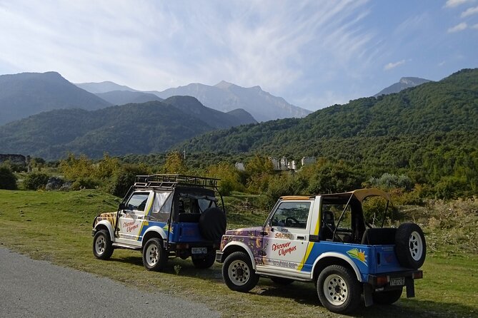 Discover Olympus From Paralia in Jeep Safari Shared Tour