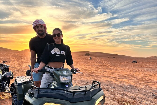 Dubai Evening Desert Safari With Quad Bike, Dinner and Show