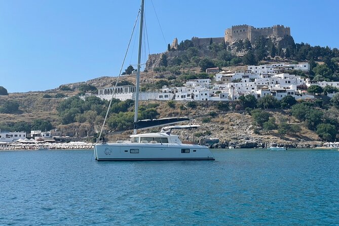 Exclusive Private Charter Luxury Sailing Catamaran Lindos