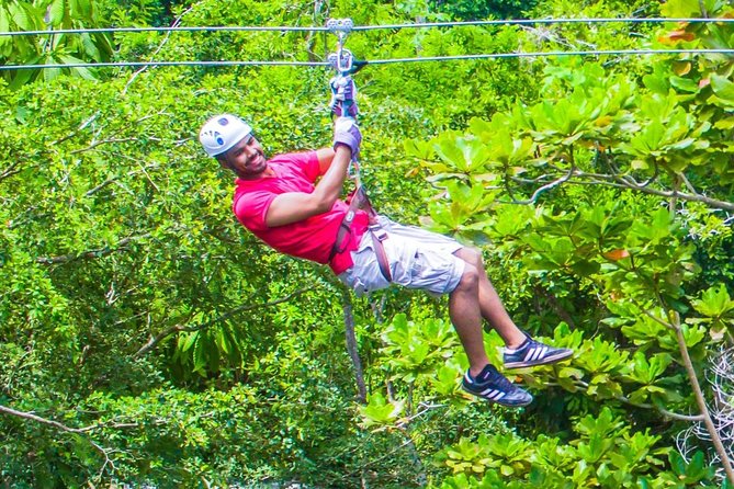Falls Flyer Zipline and Dunns River Falls Adventure Tour From Kingston