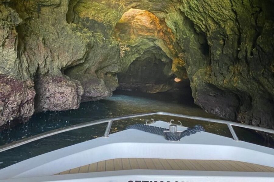 From Armacao De Pera: Sunset Boat Tour to Benagil Cave