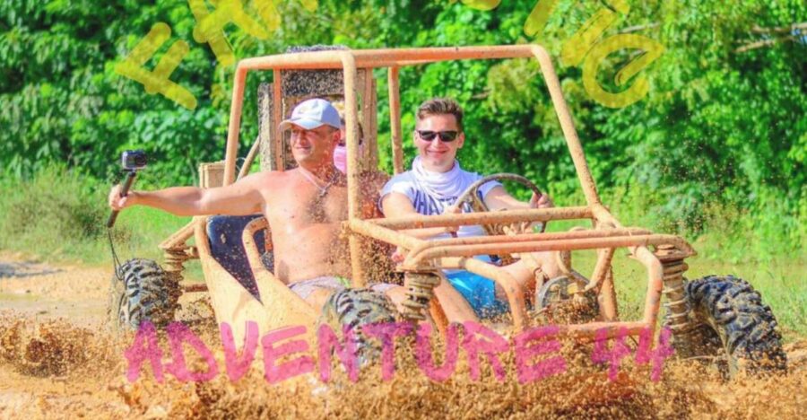 From Bavaro: Buggy Tour 44 to Macao Beach and Cenote