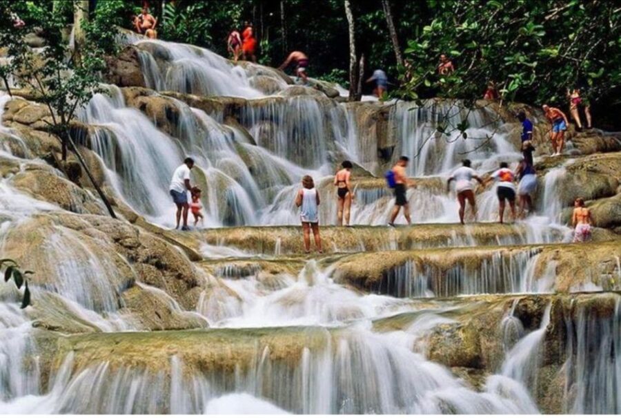From Montego Bay: Bluehole Secret Falls & Dunns River Falls