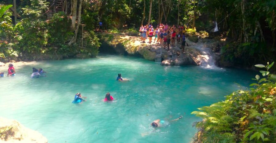 From Runaway Bay: Island Gully Falls and Blue Hole Tour