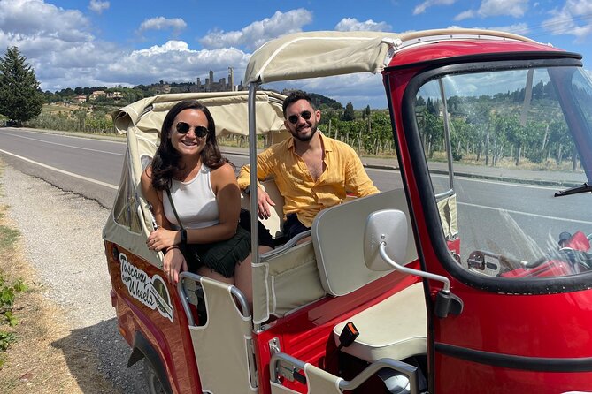 From San Gimignano: Original Tuscany Wine Tour by Tuktuk