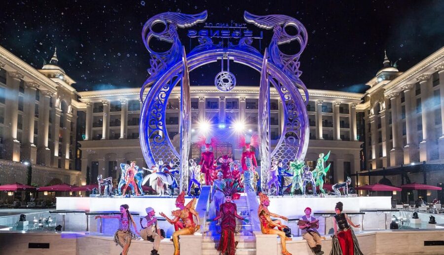 From Side: Land Of Legends Night Show With Transfer