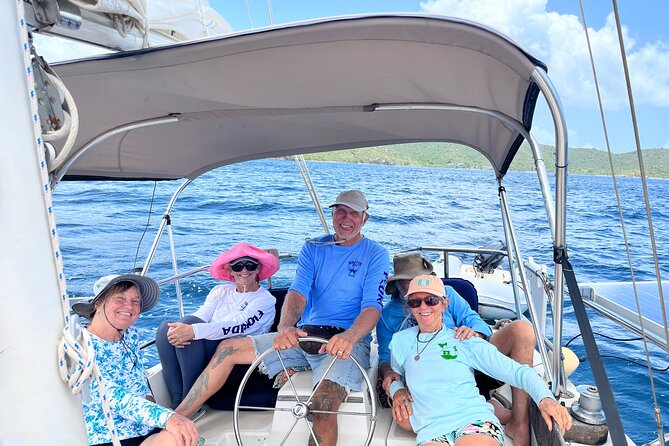 Full Day Sail From Coral Bay and Enjoy a Lime Out Lunch Stop!