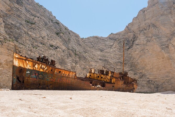 Half-Day Guided Tour Shipwreck and Blue Caves From Laganas