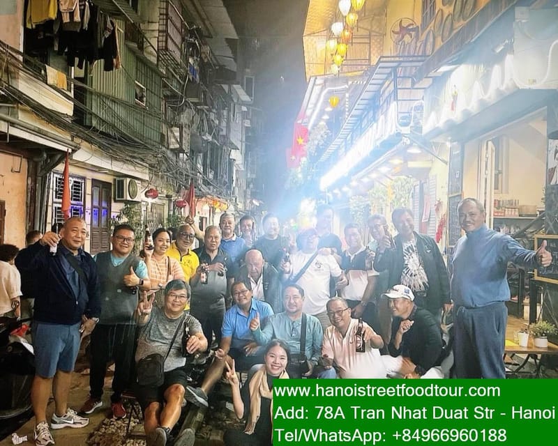 Hanoi Train Street +Best Street Food Eating in Old Quarter