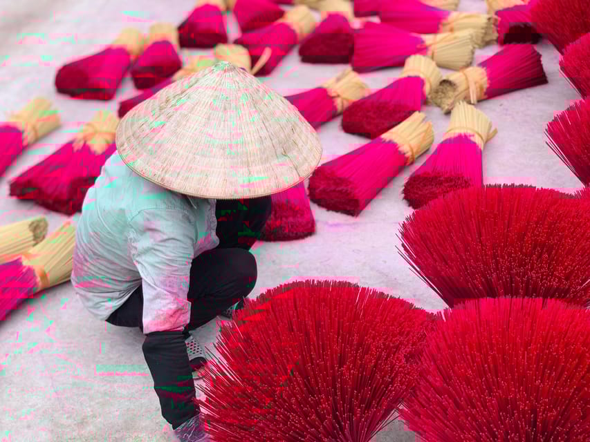 Hanois Artisan Trail Incense, Hat Making & Lacquer Art Tour