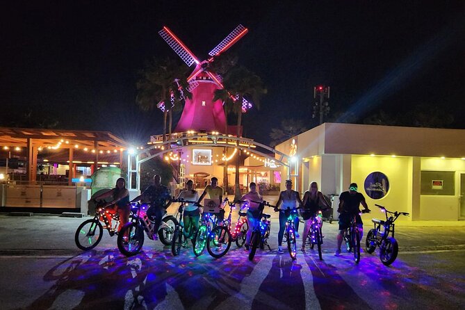 Holiday Lights Sunset Twilight Neon Glow Electric Bike Downtown - Tour Overview and Details