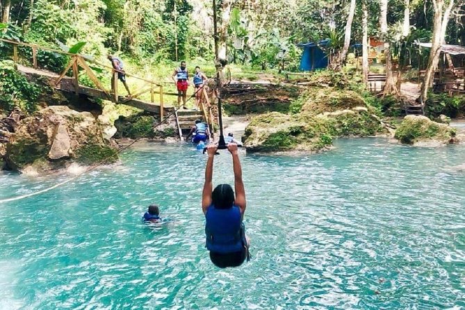Irie Blue Hole and Horseback Riding Adventure Tour From Runaway Bay