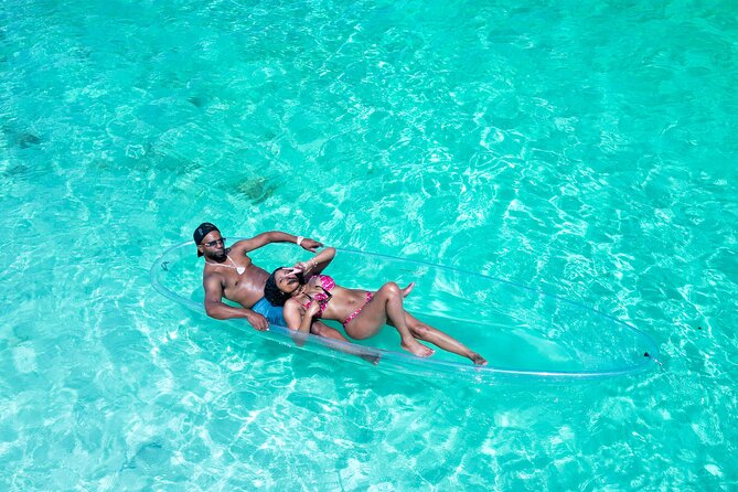 Island Love Stories: Turks & Caicos Clear Kayak Couple Portraits