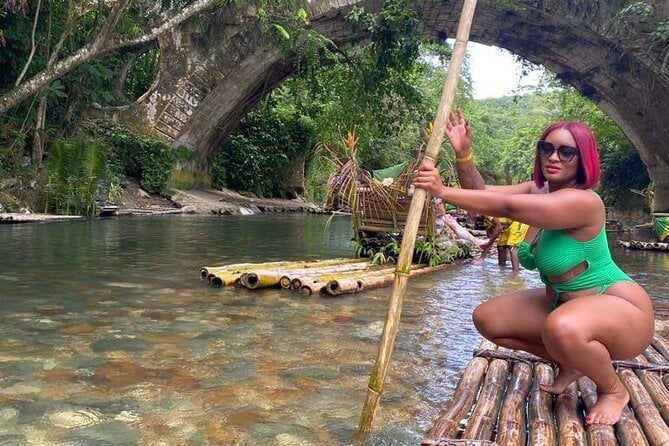 Martha Brae Bamboo Rafting & Luminous Lagoon Sunset, Swim& Dinner