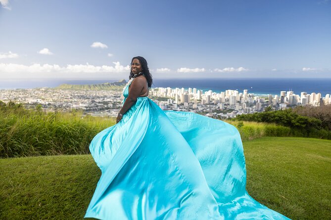 Private Flying Dress Photoshoot With A View