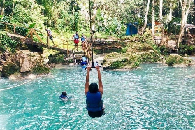Private Full-Day Tour to the Blue Hole and River Gully Rain Forest From Kingston