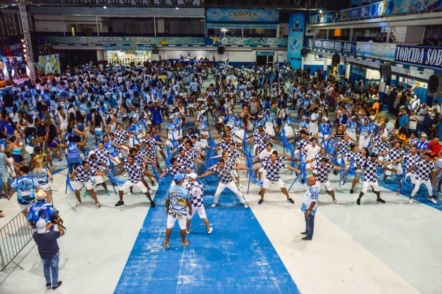 Rio De Janeiro: Samba School Rehearsal Viewing With Transfer