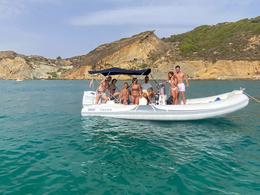 San Leone: Half Day Boat Tour Scala Dei Turchi With Skipper