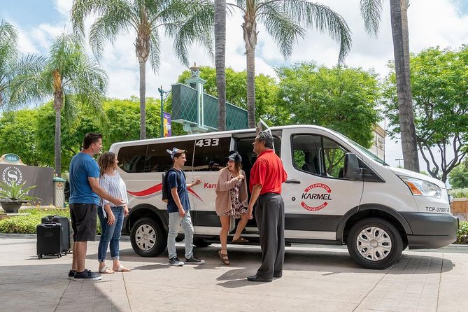 Shared Airport Departure Transfer Anaheim and Orange County to John Wayne Airport