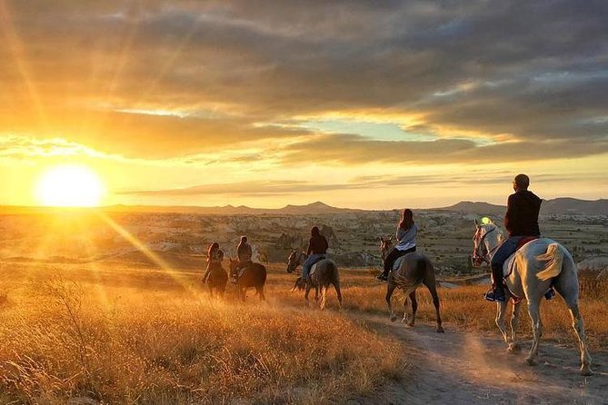 Sunset Horseback Riding Through The Valleys In Cappadocia