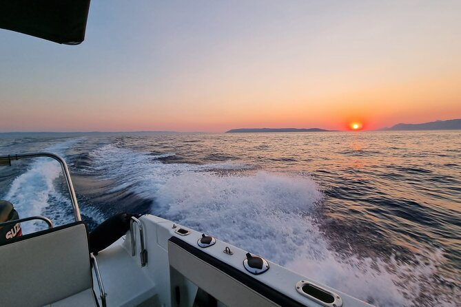 Sunset Speedboat Tour in Makarska With Swim Stop on Island Brač