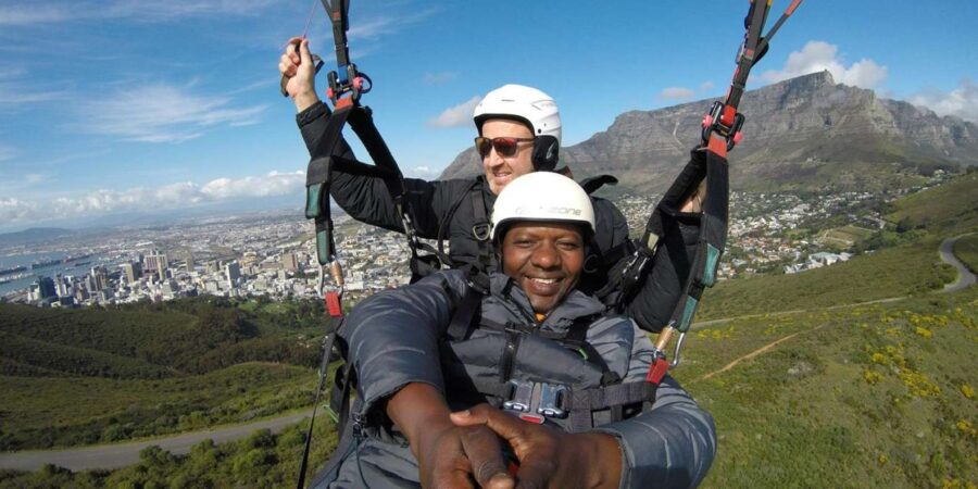 Tandem Paragliding, Green Market and Constantia Wine Tasting